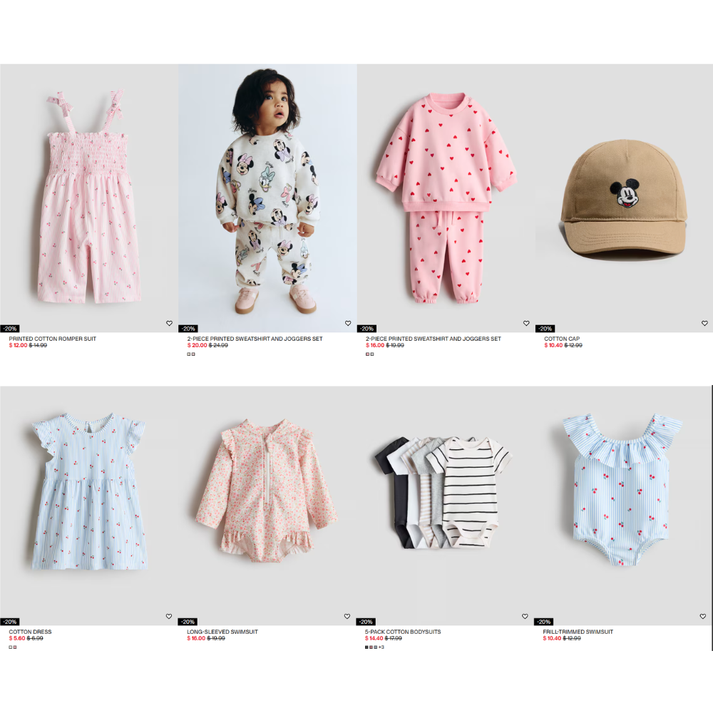 Baby Clothes Sale: Save 40% Off at H&M
