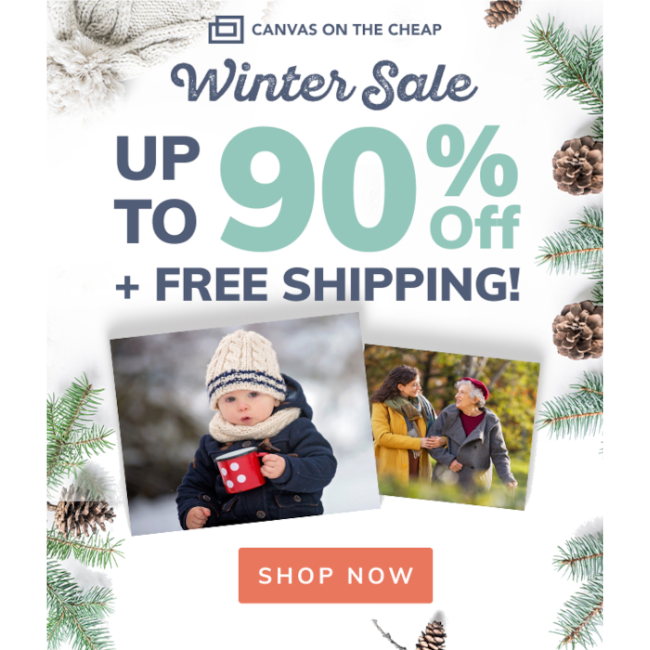 Canvas & Frames Sale: 30% Off Frames, Up to 90% Off Canvas at DealsFinders
