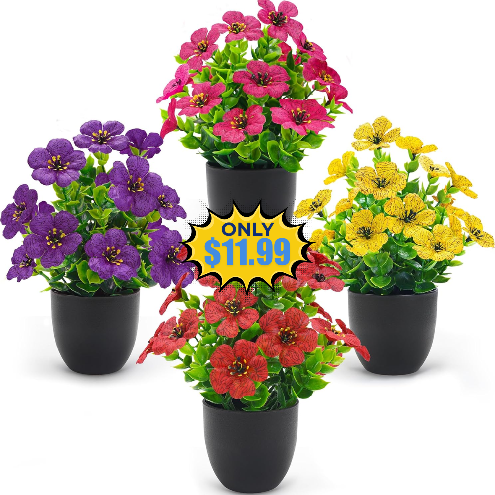 Der Rose Fake Plants Deal: Save 29% on 4-Pack