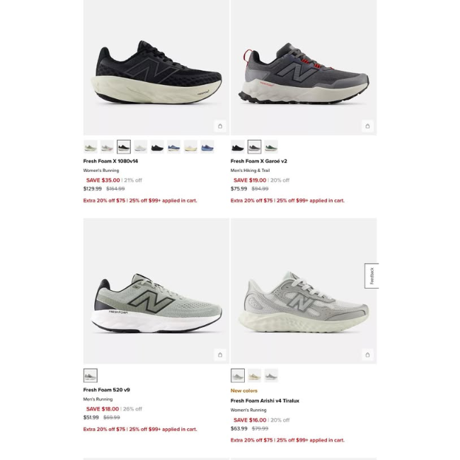 New Balance Buy More Save More Sale: Shoes & Apparel Deals