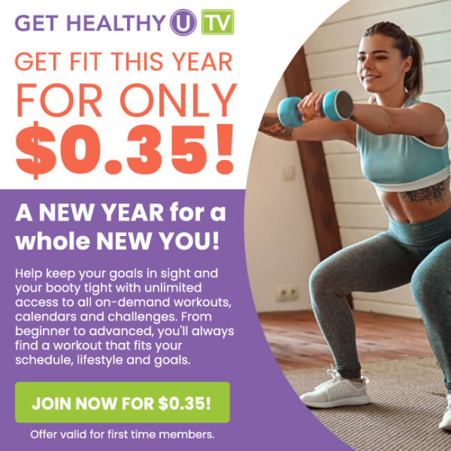 New Year, New You Fitness Plan – Start for Only $0.35